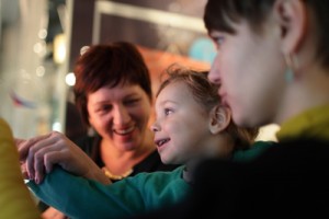 Children with special needs in a museum